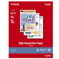 Canon HR-101 High Resolution Paper, Smooth, Bright White Matte Inkjet Paper, 8.5x11", 100 Sheets