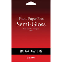 

Canon Photo Paper Plus Semi-Gloss SG-201 Inkjet Paper, 5x7", 20 Sheets