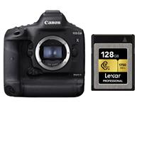 Canon EOS 1DX Mark III DSLR Body with Lexar 128GB Professional CFexpress Type-B Memory Card