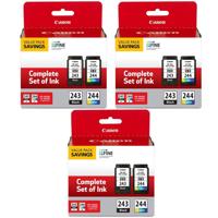 

Canon 3 Pack Ink Package with PG-243 Black, CL-244 Color Ink Cartridge