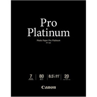 

Canon Pro Platinum High Gloss Photo Inkjet Paper, 300gsm, 10.2 mil, 8.5x11", 20 Sheets