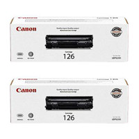 

Canon 2x 126 Black Toner Cartridge for LBP-6200/LBP-6200D Printer, 2,100 Page Yield