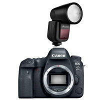 

Canon EOS 6D Mark II DSLR Body - Bundle With Flashpoint Zoom Li-on X R2 TTL On-Camera Round Flash Speedlight For Canon (V1)