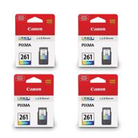Canon 4 Pack CL-261 Color Ink Cartridge