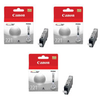 

Canon 3 Pack CLI-221GR Gray Ink Tank for Pixma Inkjet Printer for MP980, MP990