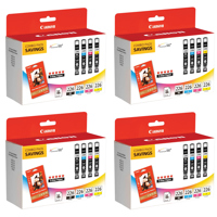 

Canon 4-Pack CLI226 Inkjet Colorpack (Black, Cyan, Magenta, Yellow) with PP201 Photo Paper Plus Glossy II 4x6" (50 Sheets)