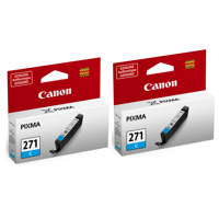 

Canon 2 Pack CLI-271 Cyan Ink Tank - 6.5ml