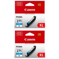 

Canon 2 Pack CLI-271 XL Cyan Ink Tank - 10.8ml