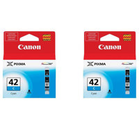 

Canon 2 Pack CLI-42 Cyan Ink Cartridge