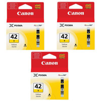 

Canon 3 Pack CLI-42 Yellow Ink Cartridge