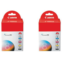 

Canon 2 Pack CLI-8 4-Color Ink Kit with Black, Cyan, Magenta & Yellow Inks.