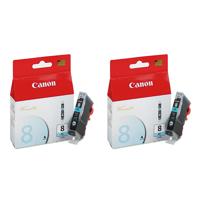 

Canon 2 Pack CLI-8PC Photo Cyan Ink Cartridge for Many Pixma Series Inkjet Printers.