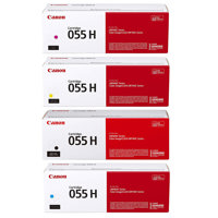 

Canon CRG 055 High Yield Capacity Toner Cartridge for MF745, 743, 741, Bundle With Black 7600 Pages Yield / Cyan, 5900 Pages Yield / Magenta, 5900 Pages Yield / Yellow, 5900 Pages Yield