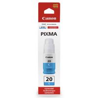 

Canon GI-20 Cyan, Ink Bottle for MegaTank G5020 and G6020 Printers, 70 ml.