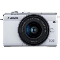 

Canon EOS M200 Mirrorless Camera with EF-M 15-45mm f/3.5-6.3 IS STM Lens, White with Canon Webcam Accessories Starter Kit