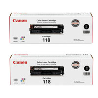 

Canon 2x Black Monochrome Toner Cartridge 118 for imageCLASS MF8350/MF8580 Color Laser Printer, (Yield Approximatly 3,400 pages)