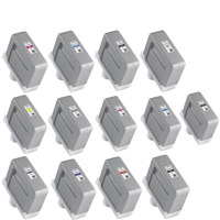 

Canon PFI-1300 330ml Pigment Ink Tank for imagePROGRAF Large Format Printers - Includes 2x Matte Black/ 1 Each Photo Black/ Cyan/ Magenta/ Yellow/ Photo Cyan/ Photo Magenta/ Gray/ Photo Gray/ Red/ Blue/ Chroma Opt