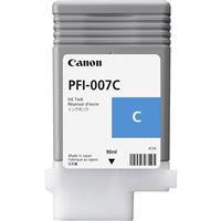 Canon PFI-007 90ml Dye Ink Tank for imagePROGRAF iPF670E Printer, Cyan