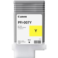 Canon PFI-007 90ml Dye Ink Tank for imagePROGRAF iPF670E Printer, Yellow