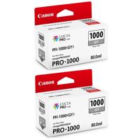 

Canon 2 Pack PFI-1000GY Gray LUCIA PRO ink for imagePROGRAF PRO-1000