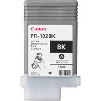 

Canon PFI-102BK Dye Black Ink Tank for the imagePROGRAF iPF500/600/700 Inkjet Printers, 130 ml.