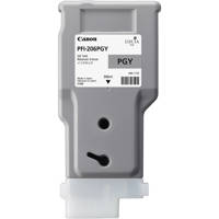 

Canon PFI206 Pigment Ink Tank, 300ml Capacity, Photo Gray