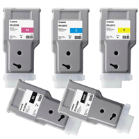 

Canon PFI-207 300ml Ink Tank for Canon iPF680/685/780/785, Kit Consits of PFI-207BK (Black), ICAPFI207C (Cyan), ICAPFI207M (Magenta), ICAPFI207MBK (Matte Black), ICAPFI207Y (Yellow)