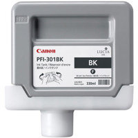 

Canon PFI-301BK Black Ink Tank for the imagePROGRAF iPF8000 and iPF9000 Inkjet Printers, 330 ml.