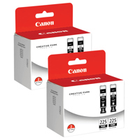

Canon 2 Pack PGI-225 Pigment Black Ink Tank - Twin Pack