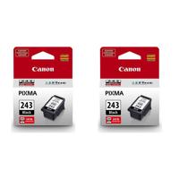 

Canon 2 Pack PG-243 Black Ink Cartridge for PIXMA Printers - 5.6ml