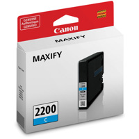 

Canon PGI-2200 Cyan Pigment Ink Tank for Canon IB4020, MB5020, MB5320 Printers, 700 Pages Yield
