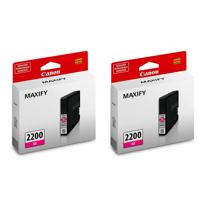 

Canon 2 Pack PGI-2200 Magenta Pigment Ink Tank for Canon Printers, 700 Pages Yield