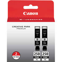 

Canon PGI-250XL High-Capacity Pigment Ink Cartridge, 2 Pack, Black