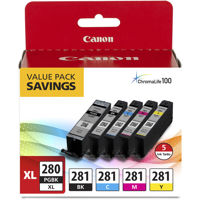 

Canon PGI-280 XL / CLI-281 5 Color Pack for Pixma Inkjet Printers