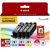 

Canon PGI-280 XL / CLI-281 4 Color Pack for Pixma Inkjet Printers