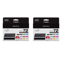 

Canon 2 Pack PGI-72 10 Color Pack - Includes: Magenta, Yellow, Photo Cyan, Photo Magenta, Gray, Red, Chroma Optimizer, Matte Black, Photo Black, and Cyan