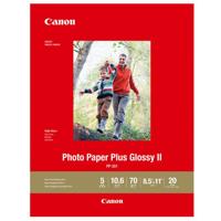 

Canon PP-301 Photo Paper Plus Glossy II Inkjet Paper, 10.6 mil, 265 gsm, 8.5x11", 20 Sheet Pack