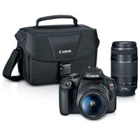 

Canon EOS Rebel T7 24.1MP DSLR Camera with EF-S 18-55mm f/3.5-5.6 IS II Lens and EF 75-300mm f/4-5.6 III Lens