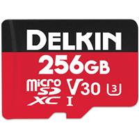 

Delkin Devices Select 256GB UHS-I U3/V30 microSDXC Memory Card with microSD to SD Adapter, 100MB/s Read, 80MB/s Write