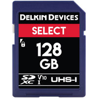 

Delkin Devices Select 128GB UHS-I Class 10 U1 V10 SDXC 266x Memory Card