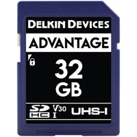 

Delkin Devices Advantage 32GB UHS-I Class 10 U3 V30 SDHC 633x Memory Card