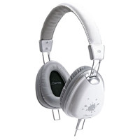 

IDANCE Funky Lightweight Headphones with Inline Mic for iPhone/iPad/iPod/Tablet/Android, 15Hz-20KHz Frequency Response, White/Silver
