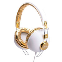 

IDANCE Hipster Cup Headphones with Inline Mic for iPhone/iPad/iPod/Tablet/Android, 15Hz-20KHz Frequency, 32ohms Impedance, 3.5mm Plug, White/Gold