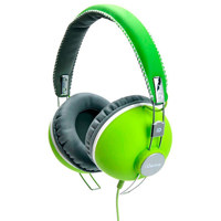 

IDANCE Hipster Cup Headphones with Inline Mic for iPhone/iPad/iPod/Tablet/Android, 15Hz-20KHz Frequency, 32ohms Impedance, 3.5mm Plug, Green/Black