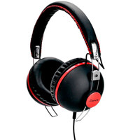 

IDANCE Hipster Cup Headphones with Inline Mic for iPhone/iPad/iPod/Tablet/Android, 15Hz-20KHz Frequency, 32ohms Impedance, 3.5mm Plug, Black/Red