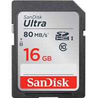 

SanDisk 16GB Ultra UHS-1 SDHC Memory Card - Class 10, 80MB/s Read Speed