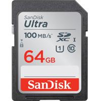 

SanDisk 64GB Ultra UHS-I Class 10 U1 SDXC Memory Card, 100MB/s Read and 10MB/s Write Speed