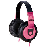 

IDANCE Thick Padded Over Ear Headphones for iPod/iPad/iPhone, 15Hz-20KHz Frequency, 32Ohms Impedance, 3.5mm Plug, Pink/Black