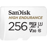 

SanDisk 256GB High Endurance UHS-I microSDXC Memory Card with SD Adapter, 100MB/s Read, 60MB/s Write