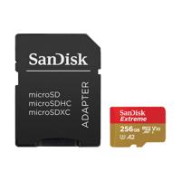 

SanDisk 256GB Extreme UHS-I Class 10 V30 U3 microSDXC Memory Card with SD Adapter